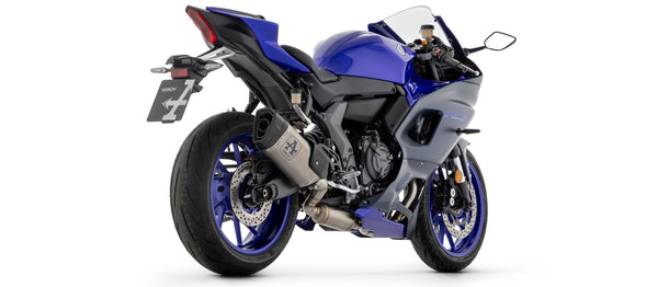 Arrow Pista stainless steel full exhaust system with titanium silencer and carbon end cap for Yamaha YZF-R7