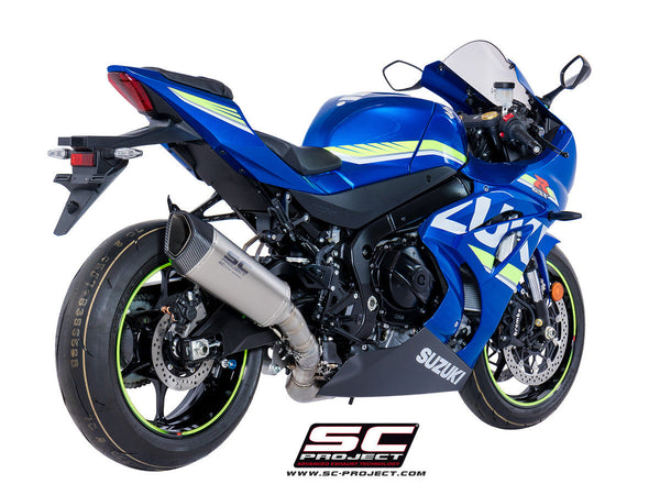SC-Project SC1-R slip-on silencer for Suzuki GSX-R 1000 2017-2023 carbon and titanium
