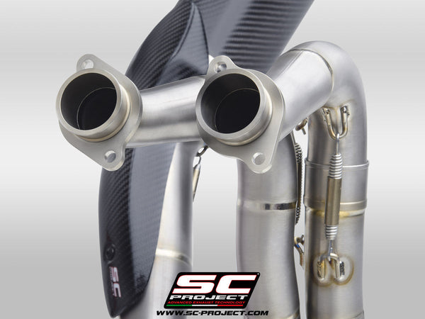 SC-Project SC1-R 350mm titanium full exhaust system on Aprilia RSV4 1100 Factory