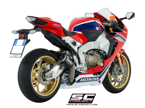 SC-Project CR-T slip-on silencer Honda CBR 1000 RR 2017-2019 carbon titanium H15A-HT36