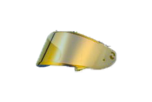 NHK GP-R Tech Race helmet visor in Golden 24k mirror finish
