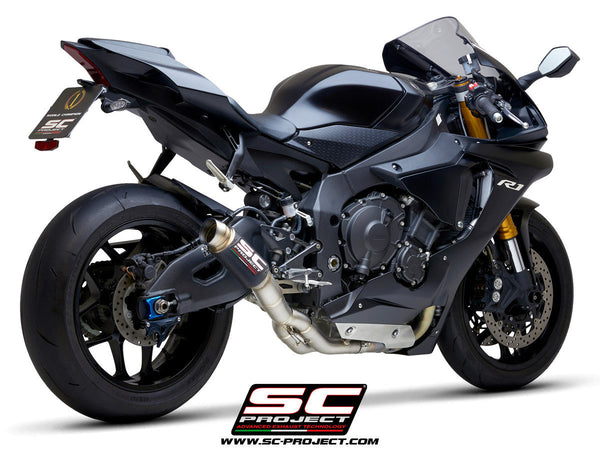 SC-Project GP70-R slip-on silencer with cat replacement pipe for Yamaha YZF-R1/M RN32 2015-2016