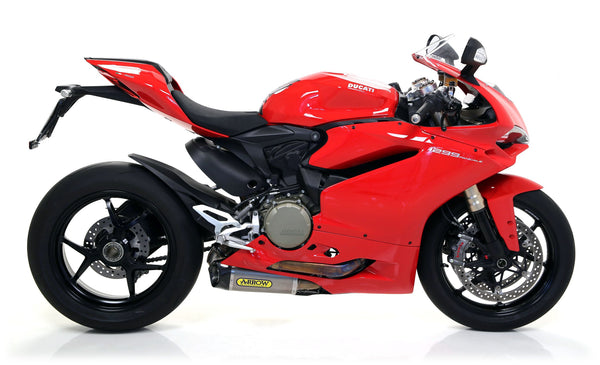 Arrow 71839PK titanium slip-on silencer with carbon end cap for Ducati Panigale 1299/S