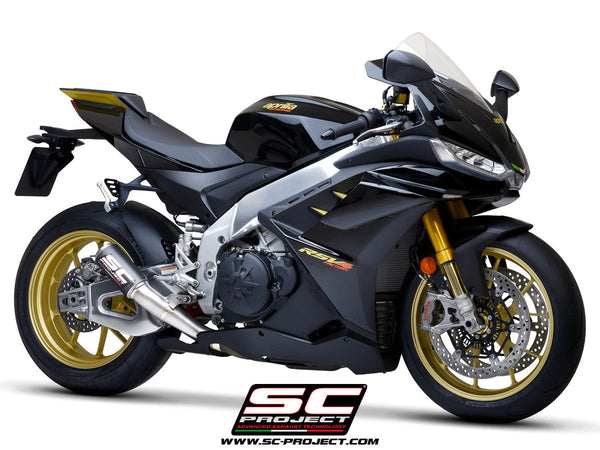 SC-Project CR-T slip-on silencer for Aprilia RSV4 1100 Factory 2021–2024