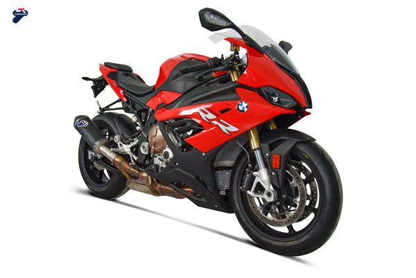 Termignoni Slip-On Titanium Black silencer fitted to BMW S1000RR K67