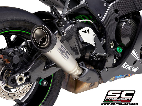 SC-Project S1 slip-on silencer titanium carbon Kawasaki ZX-10 R/RR K22A-41T