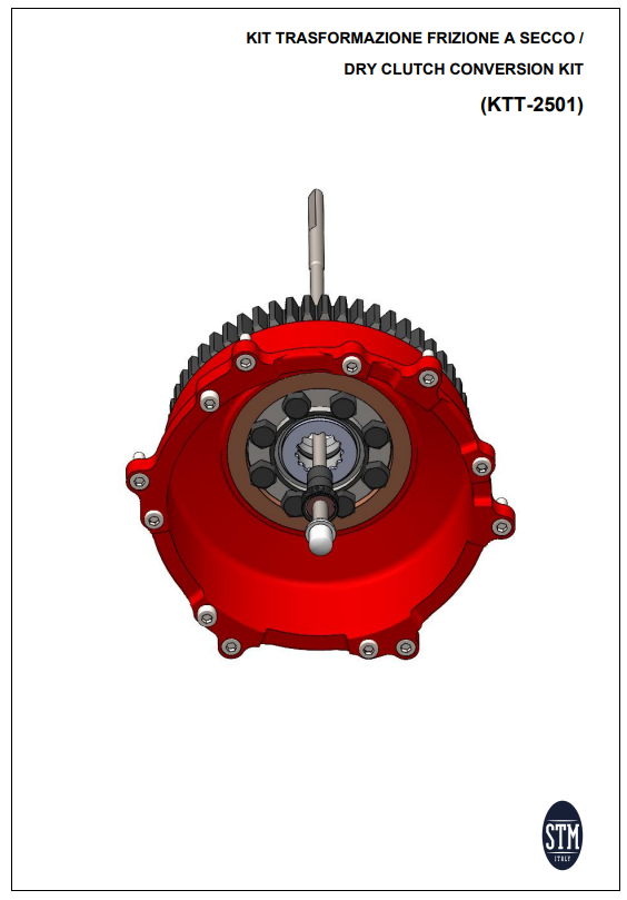 STM EVO SBK dry clutch conversion kit for Ducati Panigale V2 955, part KTT-2500