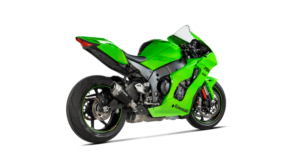 Akrapovic Slip-On Line titanium silencer Kawasaki ZX-10 R/RR 2021-2025 black powder-coated