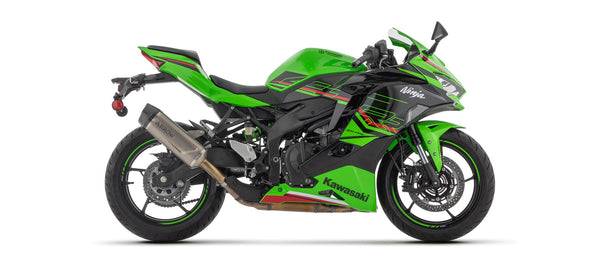 Arrow Indy Race 71963PK titanium slip-on silencer with carbon end cap for Kawasaki ZX-4RR