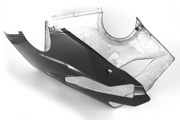 Fullsix carbon fairing belly pan for Ducati Panigale V4/S/R 2018-2021, aftermarket exhaust version