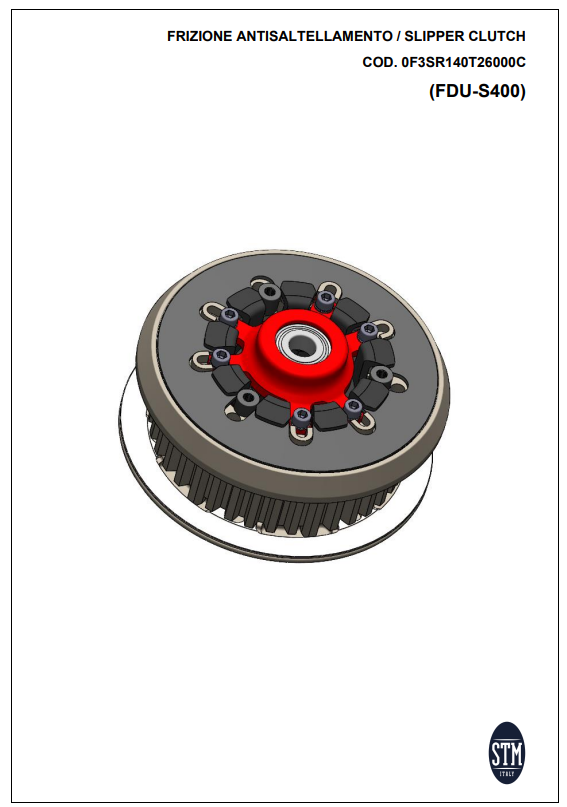STM EVO SBK dry clutch conversion kit for Ducati Panigale V2 955, part KTT-2500