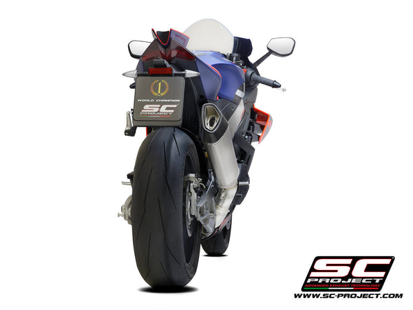SC-Project SC1-R titanium slip-on silencer for Aprilia RSV4 1100 Factory 2021-2024 A27A-91T