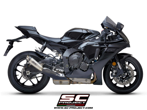 SC-Project S1 titanium slip-on silencer Yamaha YZF-R1 RN49 2017-2019 Y11B-T41T