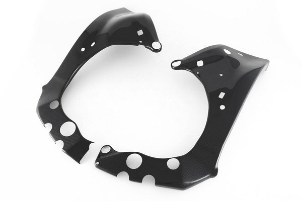 Fullsix carbon frame covers for Yamaha YZF-R1/M 2015-2026, glossy 200 Plain weave