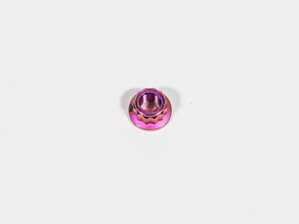 TGP MotoRacing titanium M10x1.25 purple anodised sprocket carrier nut kit for Ducati Panigale V4
