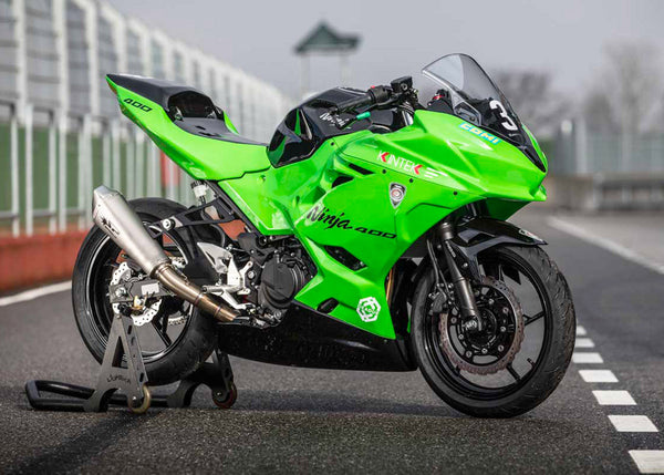 Spark Exhaust Konix full titanium system on Kawasaki Ninja 400 – GKA8824T