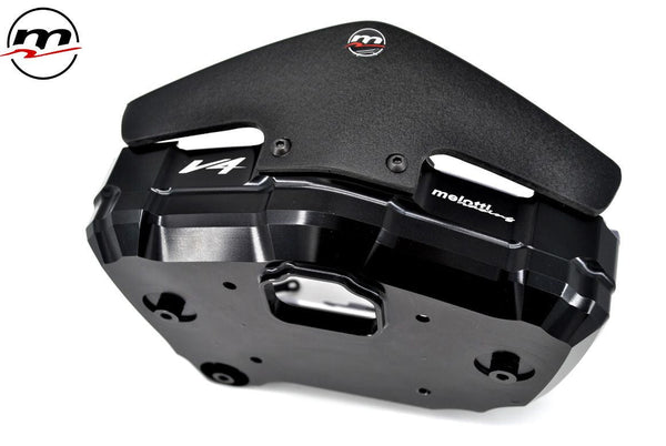 Melotti Racing dashboard protection for Aprilia RSV4/1100 Factory RF RR 2017-2020 black anodised aluminium