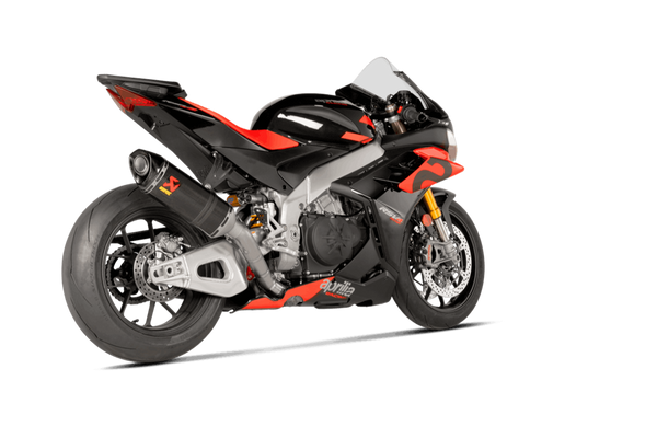 Akrapovic Evolution Line Carbon full exhaust system on Aprilia RSV4 1100 Factory