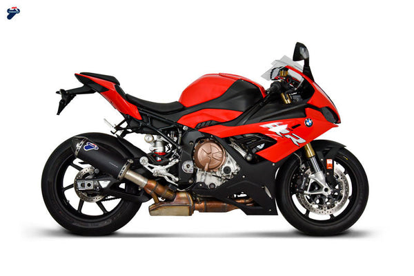 Termignoni Slip-On Titanium Black silencer fitted to BMW S1000RR K67