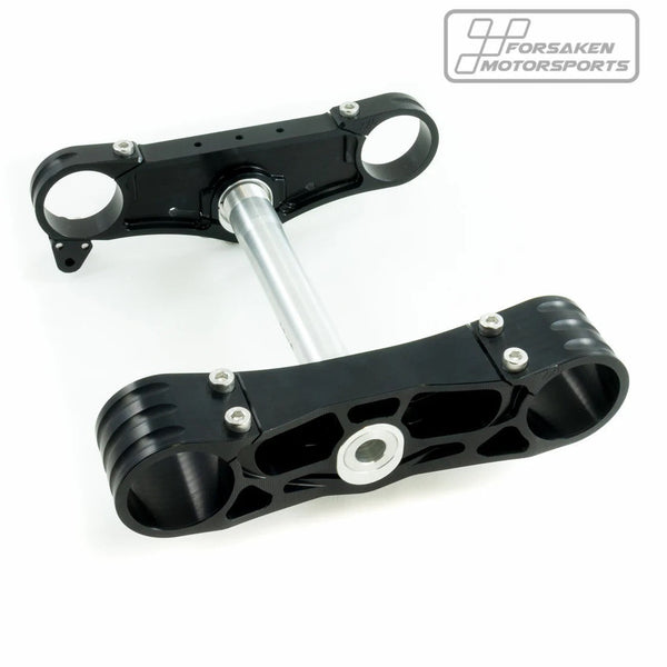 Forsaken Motorsport triple clamp black anodised Kawasaki ZX-10 R RR 2016-2020