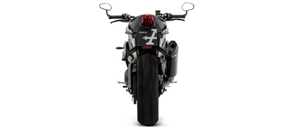 Arrow Racing Veloce slip-on silencer 71002VAN in Aluminium Dark with carbon end cap for Triumph Street Triple 765