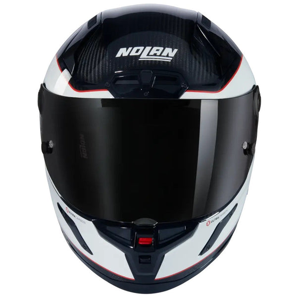 Nolan X-804 RS Ultra Carbon helmet White/Red Asso di Picche 343 full-face race helmet