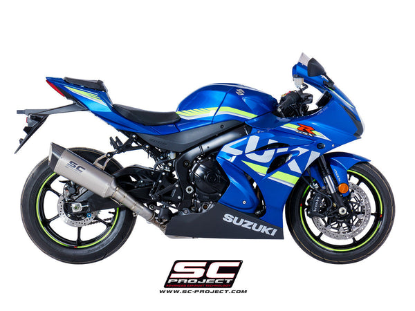 SC-Project SC1-R slip-on silencer for Suzuki GSX-R 1000 2017-2023 carbon and titanium