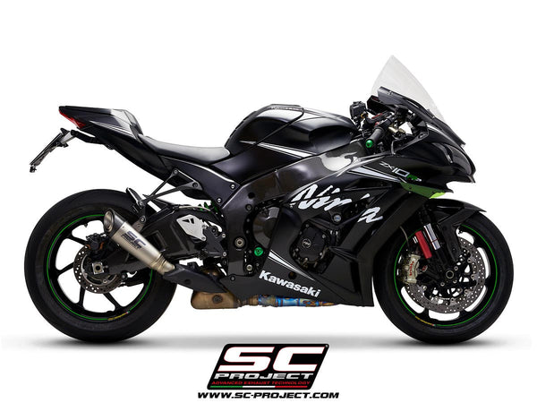 SC-Project S1 slip-on silencer titanium carbon Kawasaki ZX-10 R/RR K22A-41T