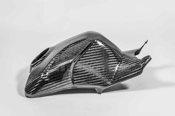 AP Carbon Line SBK tank cover in 400g twill carbon for Ducati Panigale V4/S/R 2022-2024