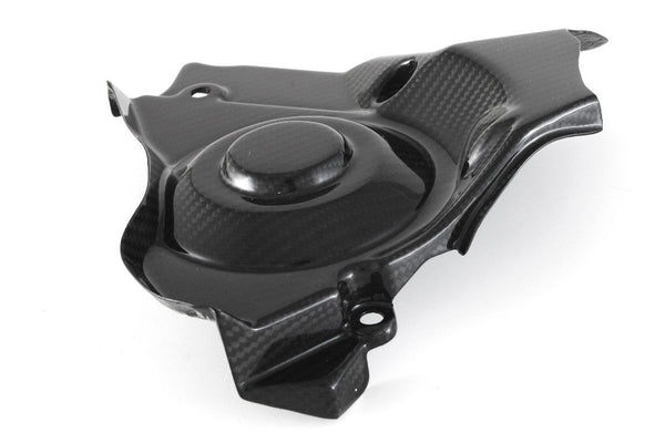 Fullsix carbon sprocket cover for Aprilia RSV4 RR RF 1100 Factory 2009–2020, 245 twill weave