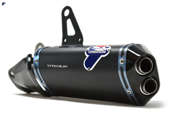 Termignoni Slip-On Kit Black Edition titanium silencers for Ducati Panigale V4/S/R 2018-2024