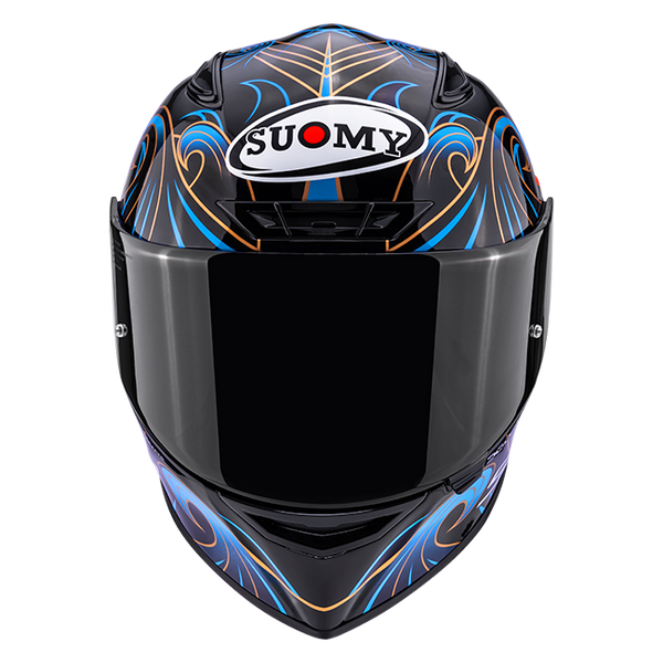 Suomy Track-1 full-face helmet in Waves Black graphic, part number K6T10026