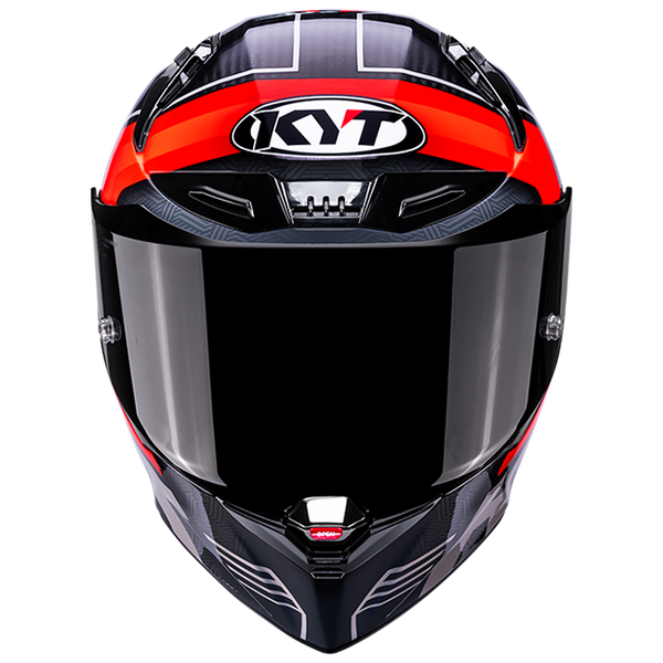 KYT R1R full-face racing helmet in Carbon Accelerator Red finish, SKU Y6R10003