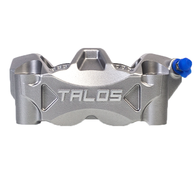 Talos C52 cast monoblock P4 32/32 front right brake caliper in titanium anodised finish