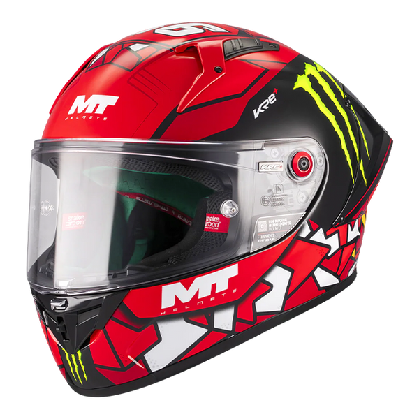 MT-Helmets KRE+ S Angel Piqueras Replica 2025 A5 Glow Comprehensive full-face helmet
