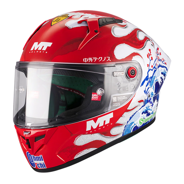 MT-Helmets KRE+ S full-face helmet Ryusei Yamanaka Replica 2025 A5 Gloss finish