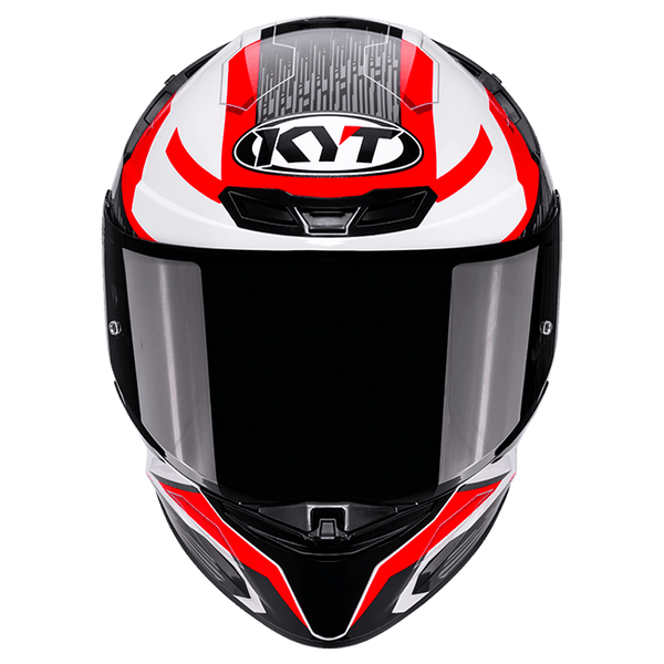 KYT TT-Revo full-face helmet Speeding White Red graphic Y6TR0051