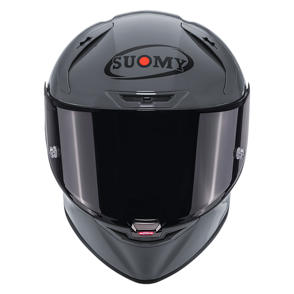 Suomy SR-GP Evo full-face racing helmet in plain grey