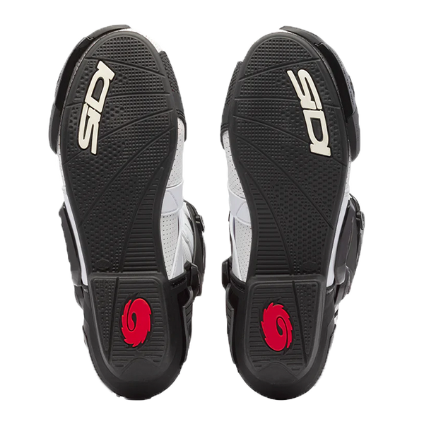 Sidi Rex Air motorcycle boots in white and black, model 203