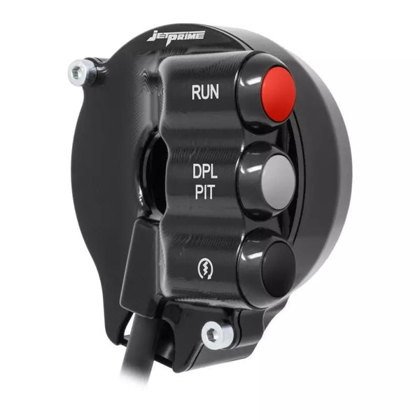 JetPrime JP ACC 056 CNC Ergal throttle housing with handlebar switch for Ducati Panigale V4 2025-2026