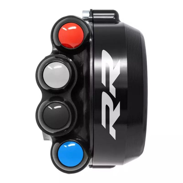 JetPrime race throttle housing with handlebar switch for BMW S1000RR K67, CNC-machined 7075 aluminium