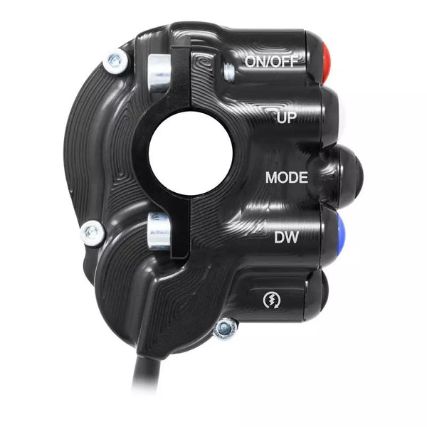 JetPrime CNC aluminium throttle housing with handlebar switch for Yamaha YZF-R1/M RN65