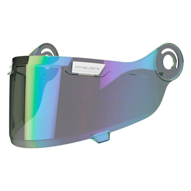MT-Helmets Jarama SV Visor Iridium, Black Chrome Vents – Max Vision Shield (MT-V-32)