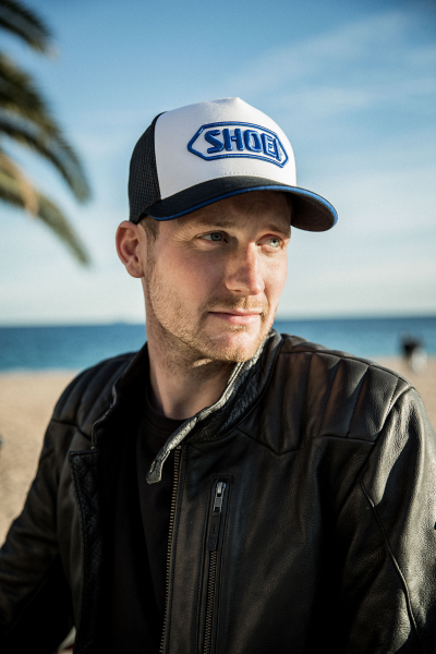 Shoei Trucker Cap White / Blue – lifestyle