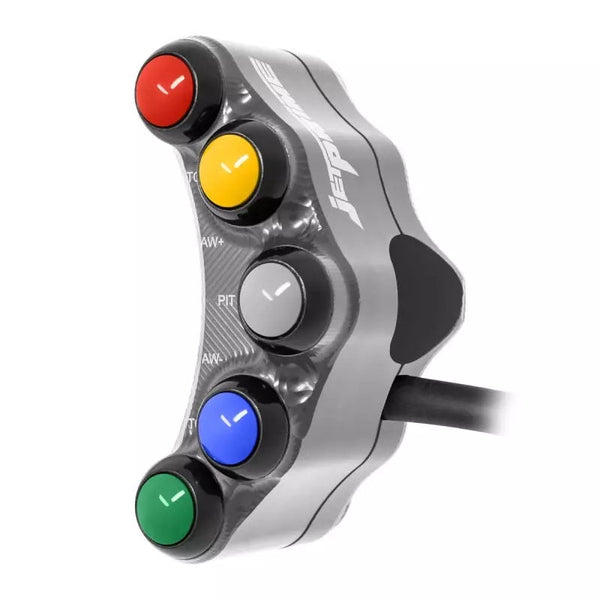 JetPrime JP PLSR 049 left race handlebar switch for Aprilia RSV4 in black finish