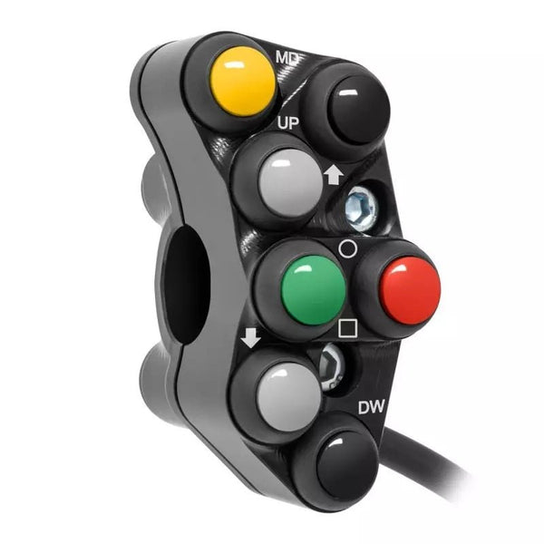 JetPrime JP PSR DU056 race left handlebar switch for Ducati Panigale V4 in anodised aluminium