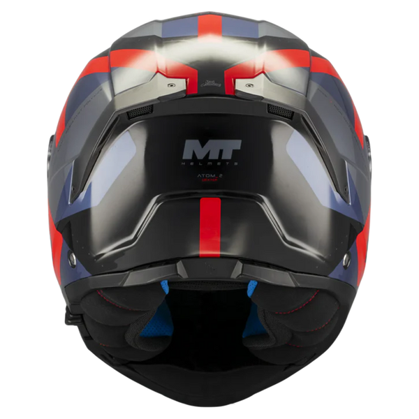 MT-Helmets Atom 2 SV Dexter B15 Flip-Up Helmet – Gloss – rear view