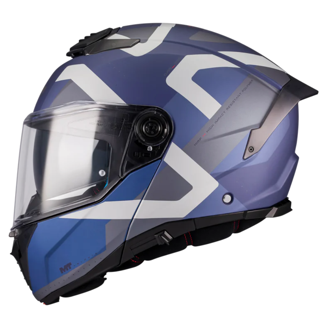 MT-Helmets Atom 2 SV Dexter C2 Flip-Up Helmet – Matt – left side view