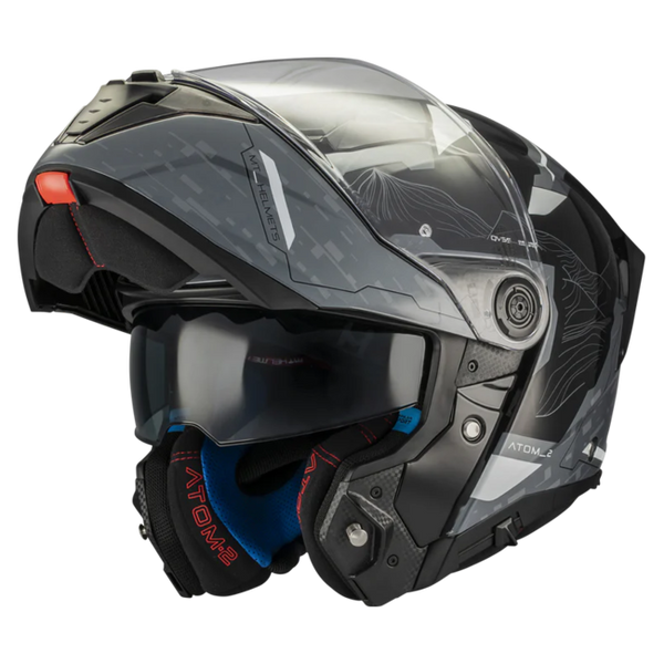 MT-Helmets Atom 2 SV Highlands C2 Flip-Up Helmet – Gloss – front three-quarter view