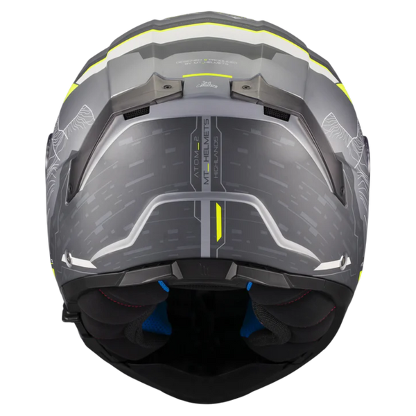 MT-Helmets Atom 2 SV Highlands E2 Flip-Up Helmet – Matt – rear view